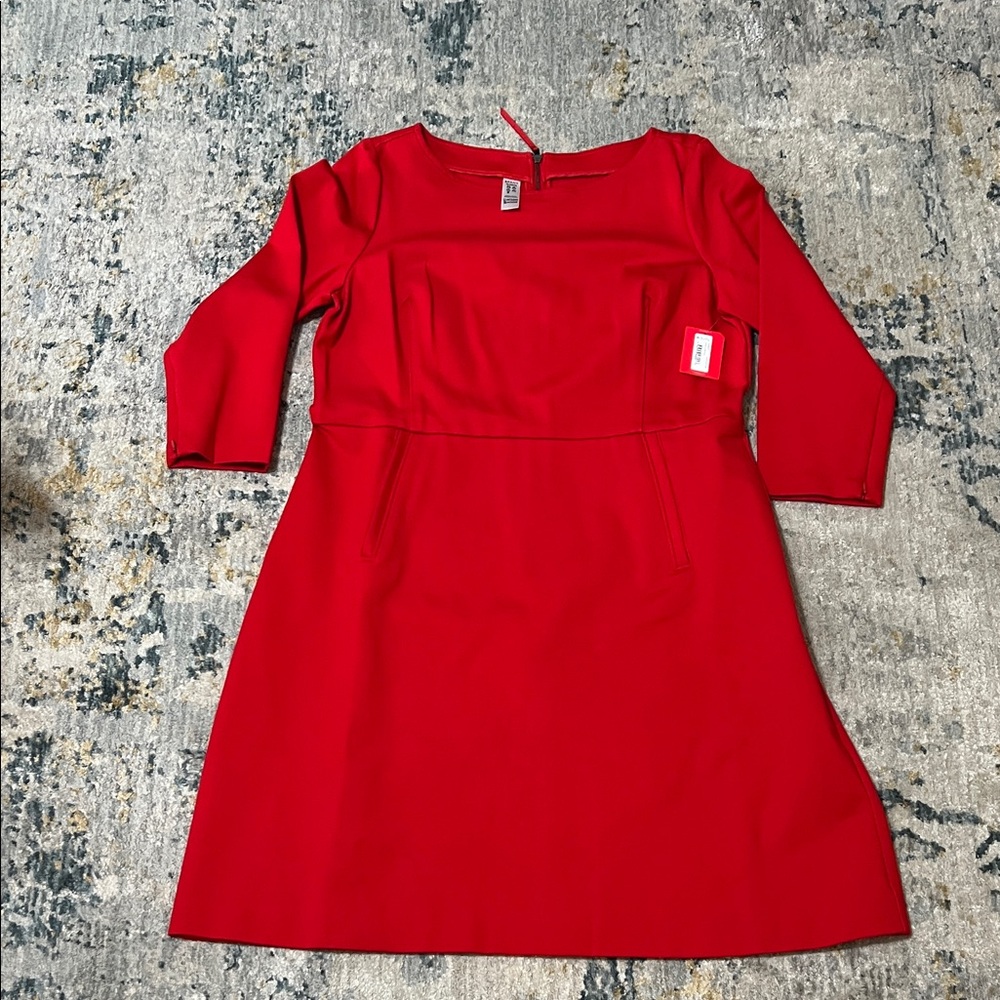 NWT SZ XL Spanx Perfect Shift Dress in Red